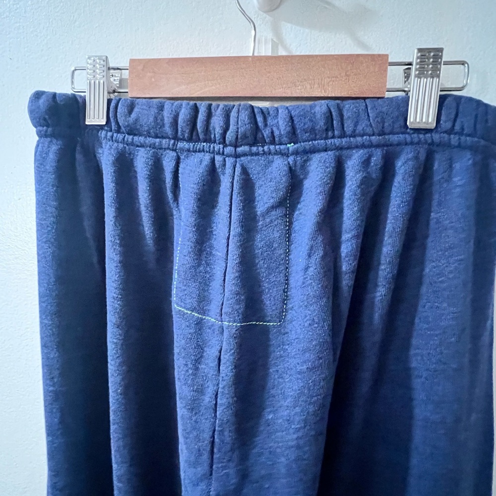 Aviator Nation Joggers with Colorful Pink and Yellow Stripes Navy Medium EUC - Picture 9 of 9